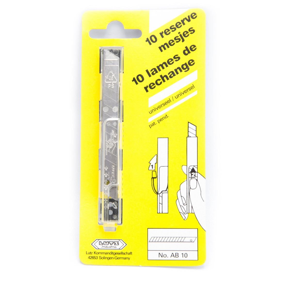 LAMES 9MM AUTOCASSANTE X10 S/C
