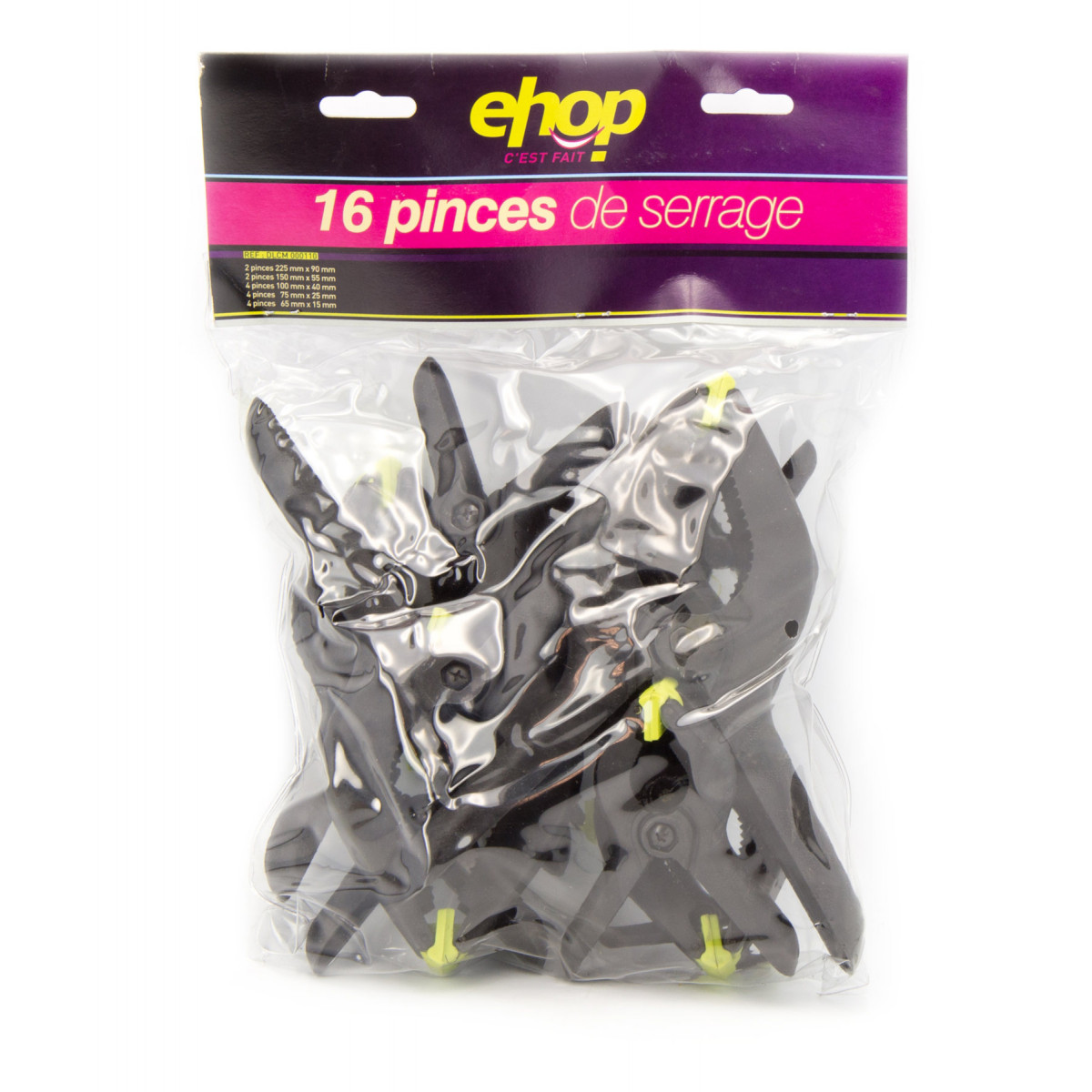 JEU DE 16 PINCES DE SERRAGE