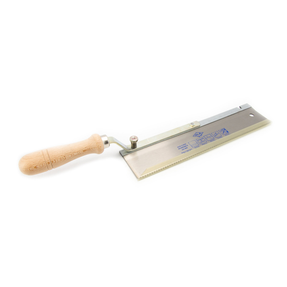 SCIE A DOS COUDEE 250MM PG.BOI